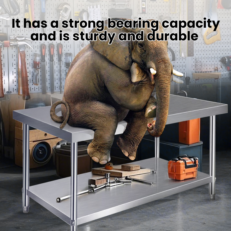 Daosheng Hot Sale Commercial Kitchen Dining Room Hotels Restaurants Stainless Steel Assembly Worktop Workbench