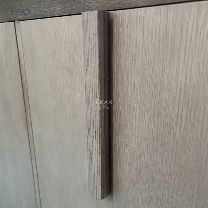 Ekar Vera Luxury Minimalist Solid Wood Sideboard for Living Room Dining Room Kitchen &amp; Hotel Storage Furniture