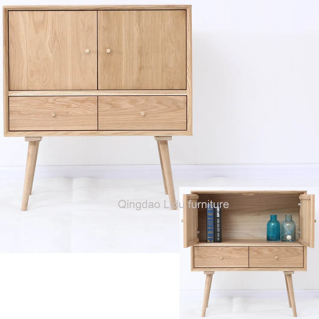 Solid Oak Wood Stool 5