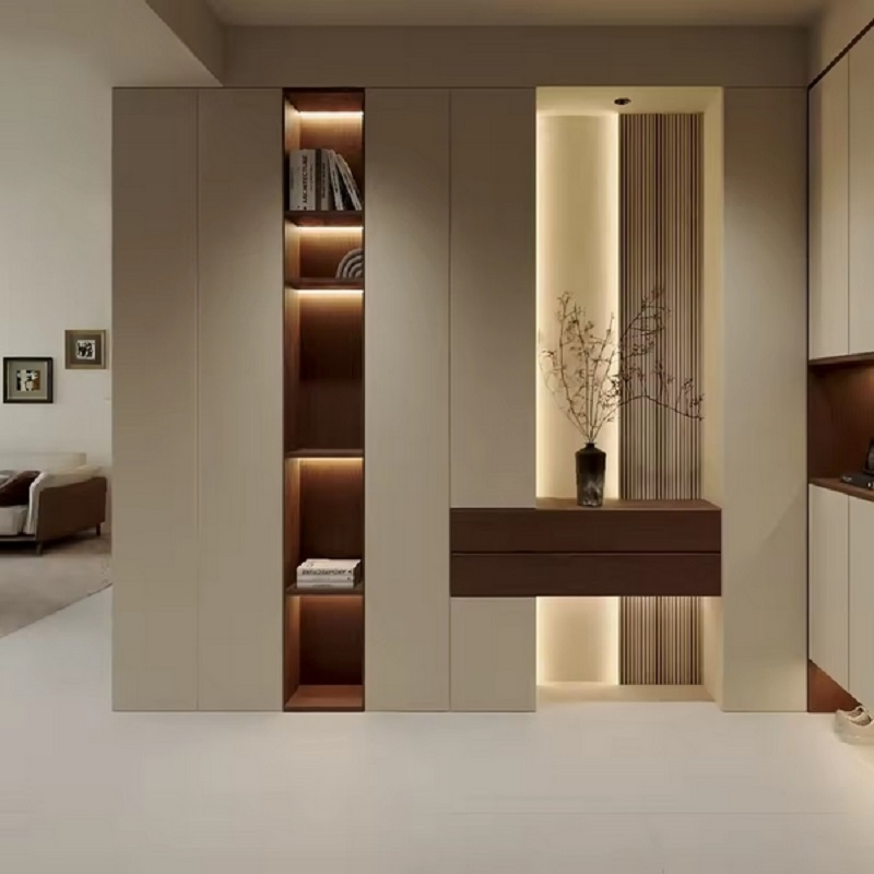 Modern Durable Wooden Shoe Cabinet with Door Entryway Furniture for Home Living Room Shoe Racks Storage