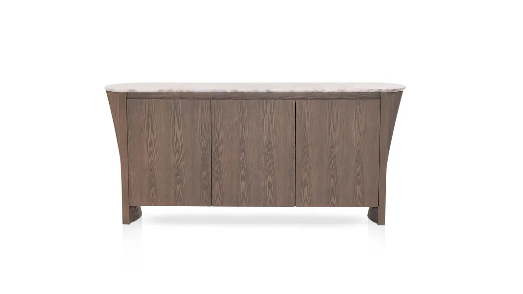 Modern Wood Sideboard Detail