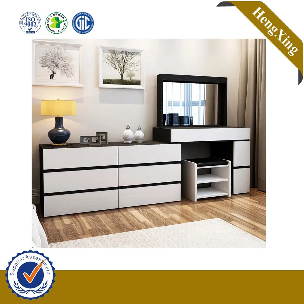 Chinese Simple Storage Cabinet Small Makeup Desk White Bedroom Furniture Dresser with Chair