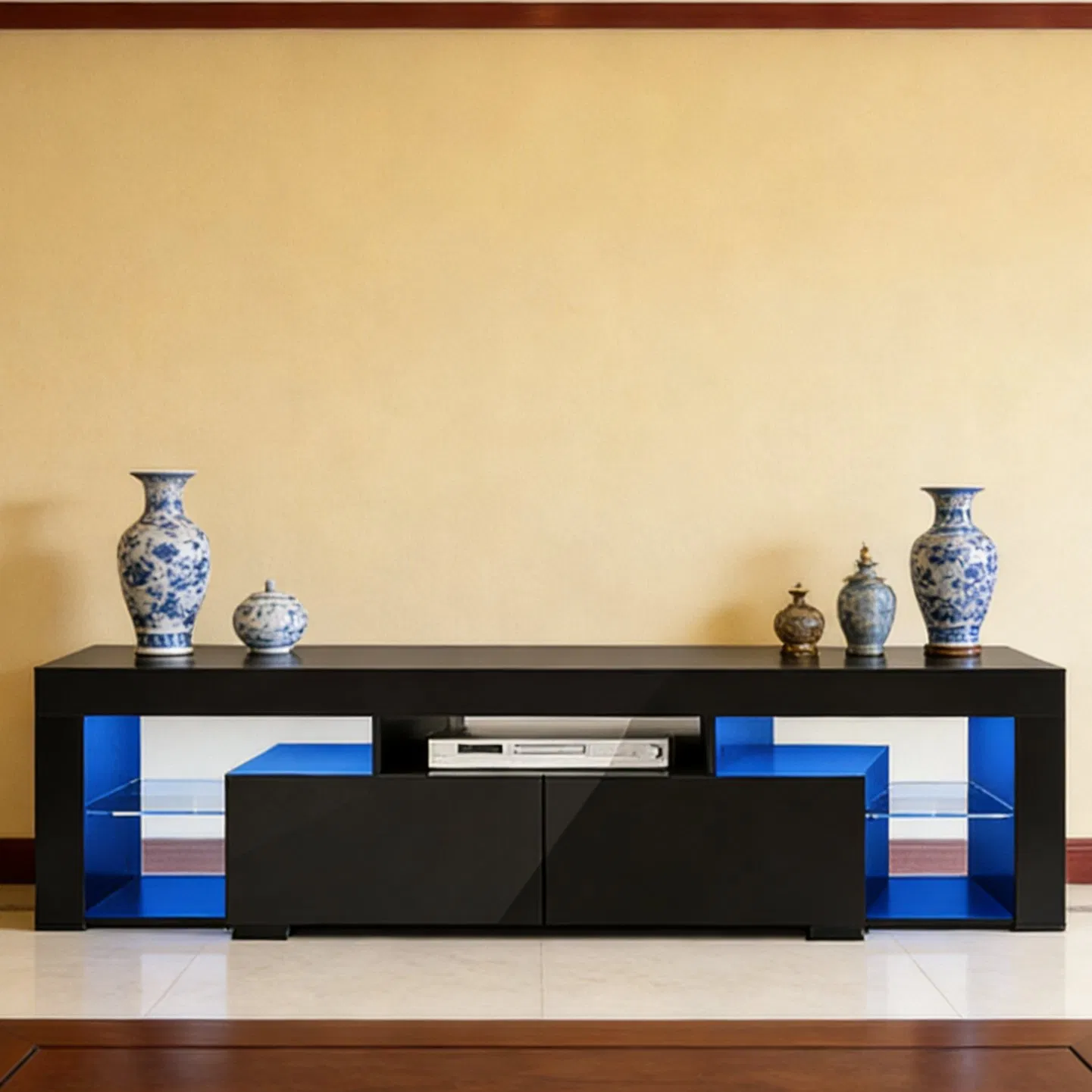 Modern Adjustable TV Stand with Storage for Living Room Furniture