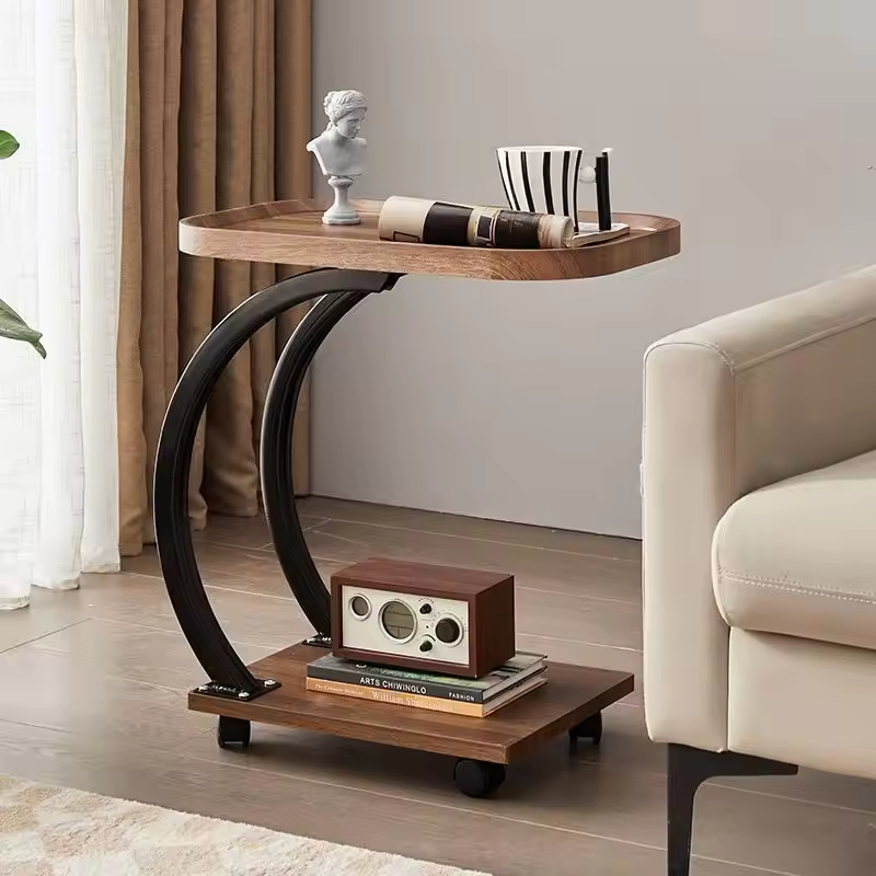 Modern Minimalist Side Table Glass Living Room Small Side Table