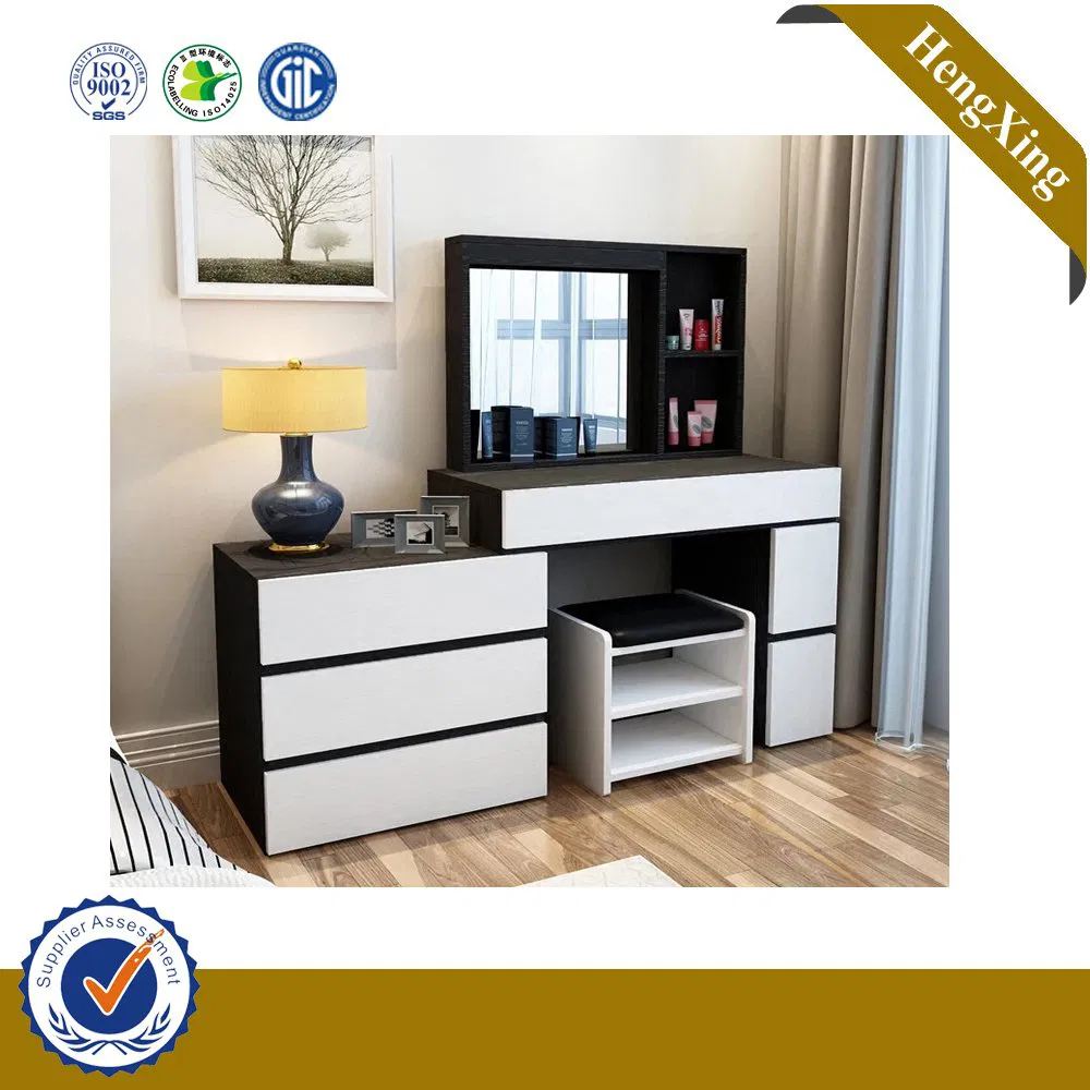 Chinese Simple Storage Cabinet Small Makeup Desk White Bedroom Furniture Dresser with Chair