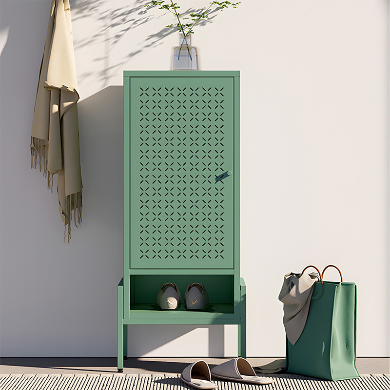 Ultra-Durable Shoe Cabinet for Entryway Living Room Metal Storage Cabinet