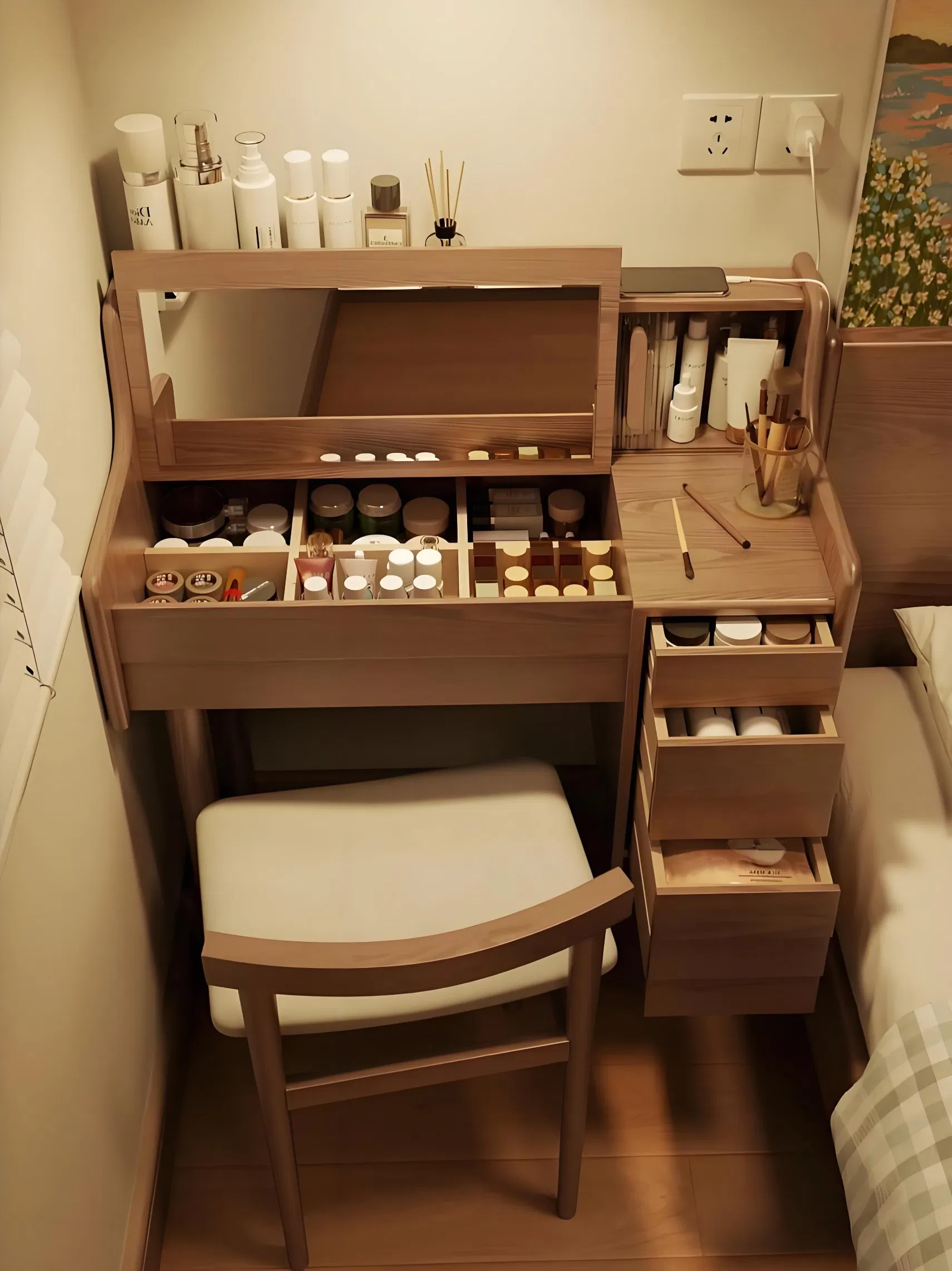 Modern New Solid Wood Drawer Dresser - Sturdy Storage Chest of Drawers for Bedroom Living Room