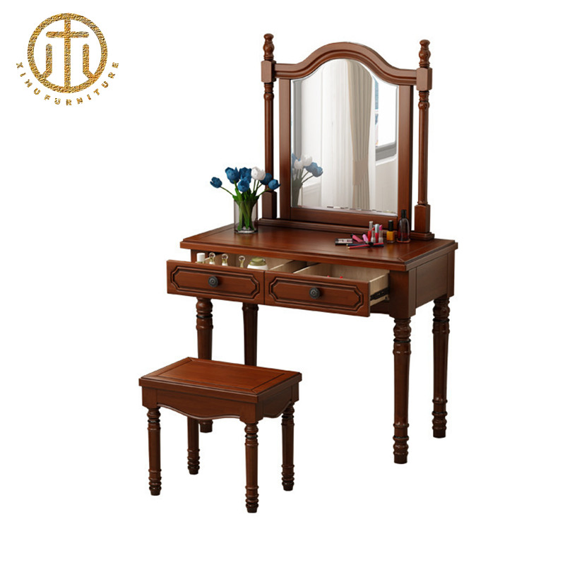 European-Style Pure Wood Moth-Proof Multi-Functional Bedroom Home Dresser