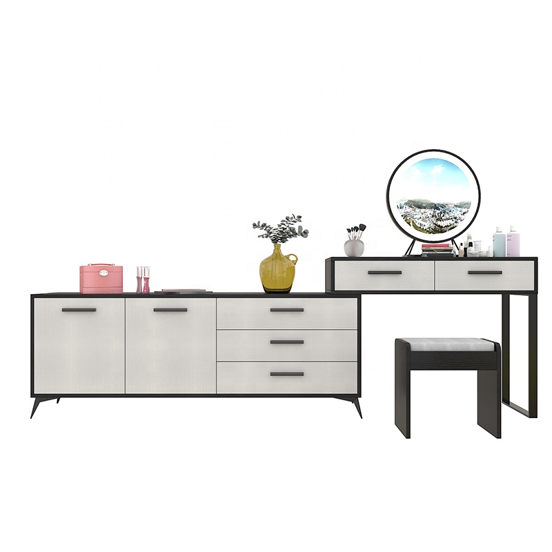 Wholesale Modern Make up Dresser Bedroom Furniture Vanity Dresser Black Dresser