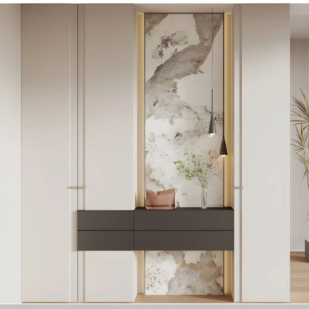 Swete French Custom Design White Shoe Cabinet Entryway Cabinet Storage Cabinet Foyer Furniture