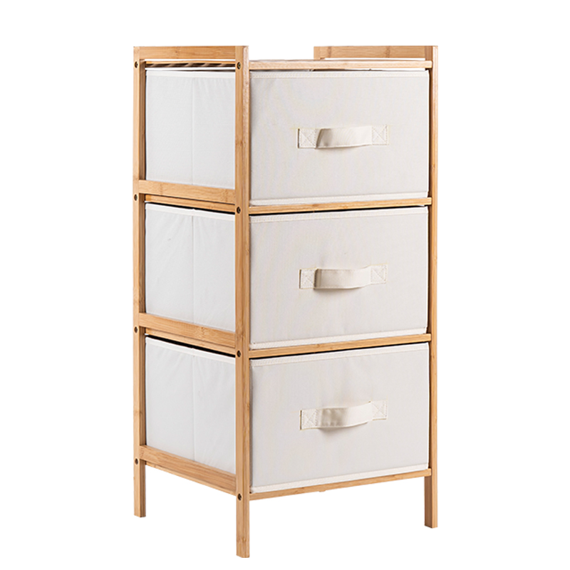 Bamboo Chest with 8 Drawer Bedroom Storage Organizers with Removable Drawers Bamboo Shelf Furniture