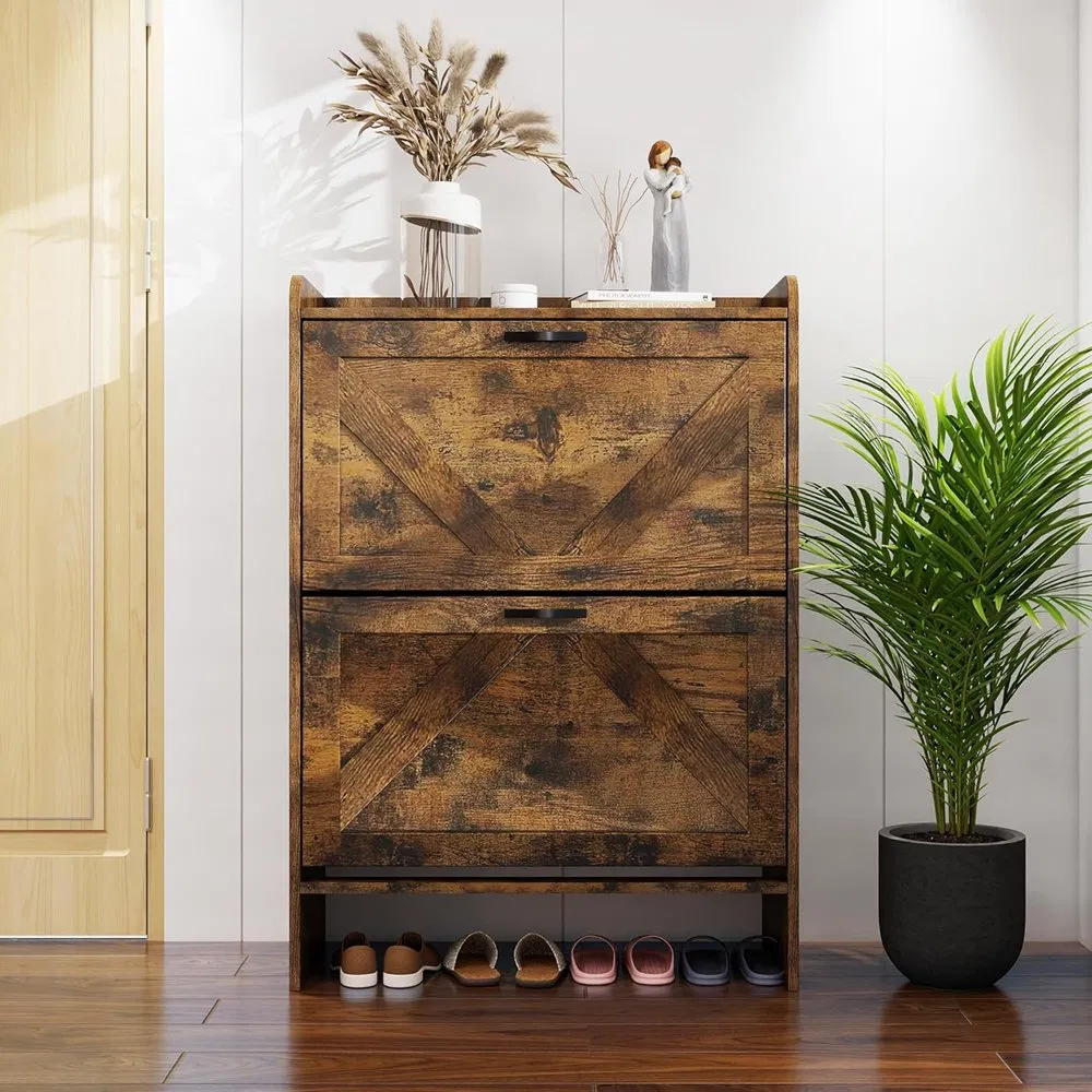 Wholesale in Stock Shoe Cabinet Storage for Entryway with Wider Adjustable Shelf