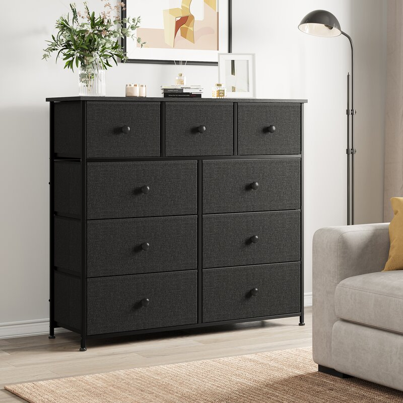 Factory Wholesale Bedroom Dresser Table Large Chest of Drawers 5 Drawer Dresser Wood Sideboard Cabinet with Cheap Price
