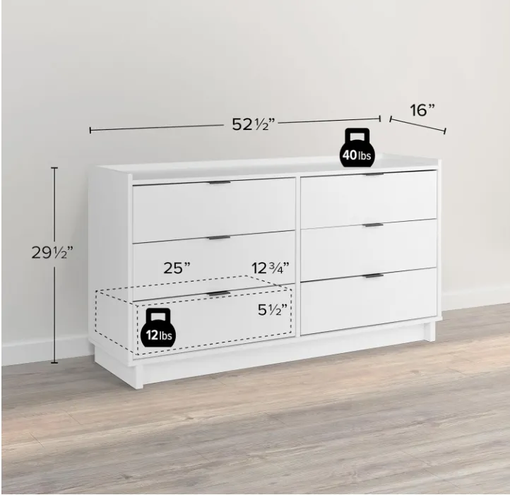 Sleek White Storage Chest