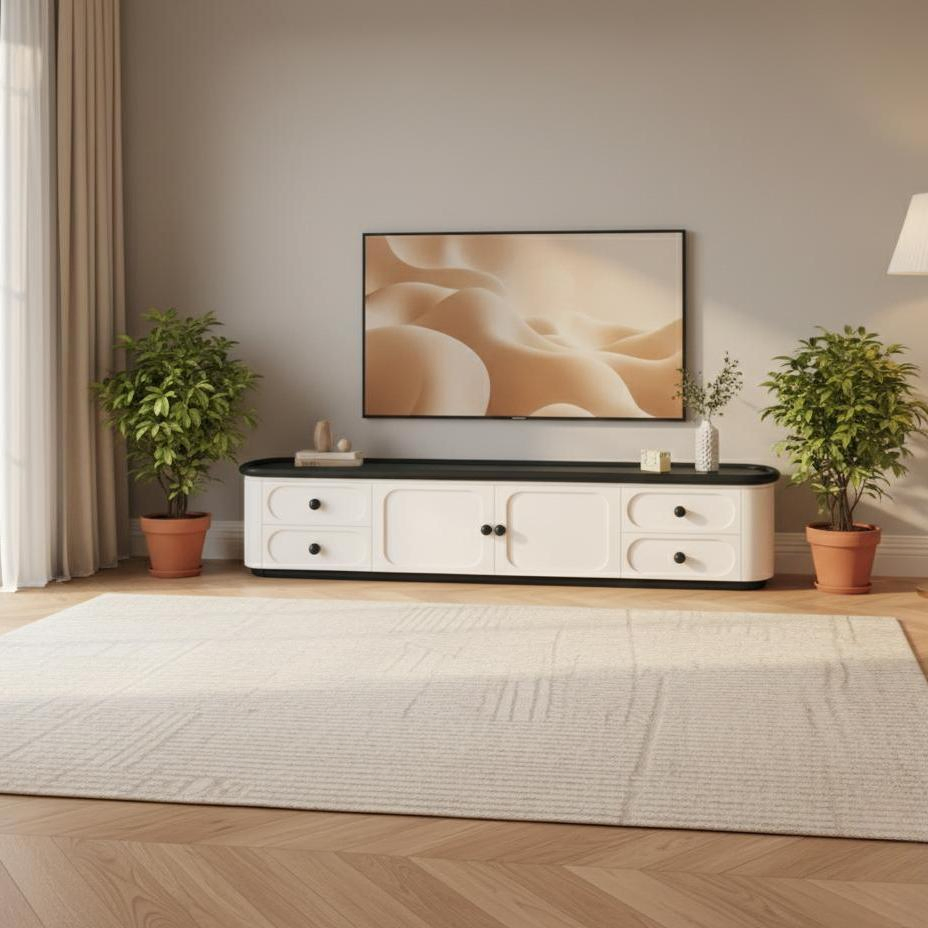 Modern Living Room TV Stand Cabinet Wooden Entertainment Furniture Supplier