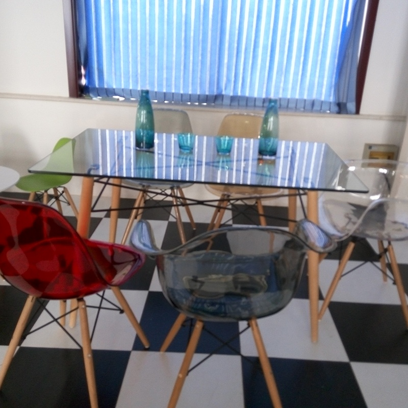 Dining Room Furniture Modern Design Glass Table Top Dining Table