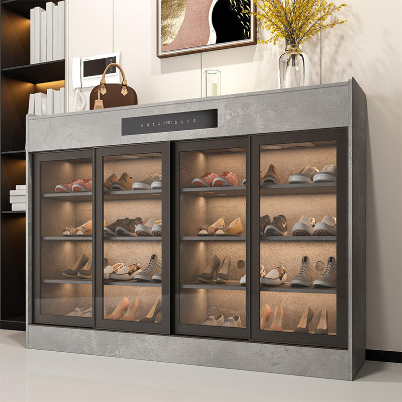 Entryway Furniture Wooden Intelligent Shoe Rack Cabinet Organizer Shoe Rack Cupboard