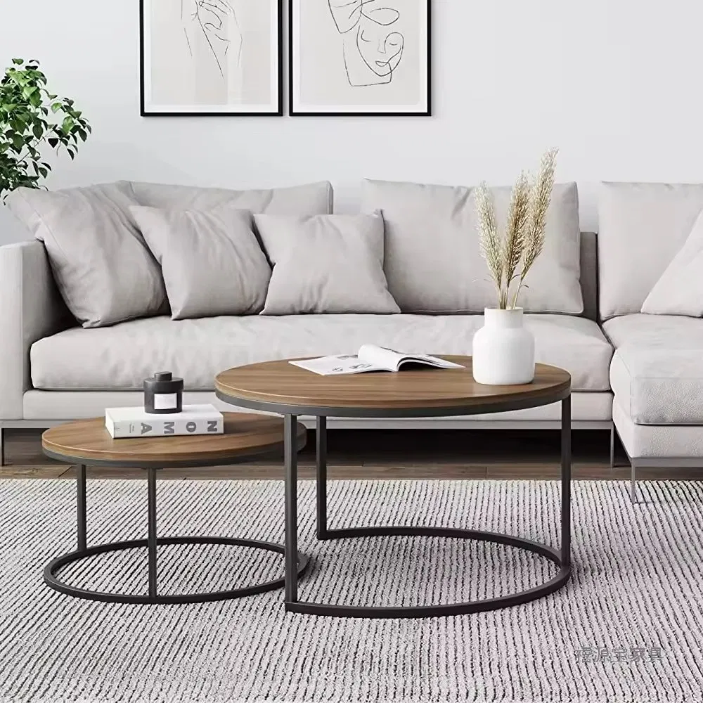 Stylish Modern Round Wooden Coffee Table for Elegant Living Rooms