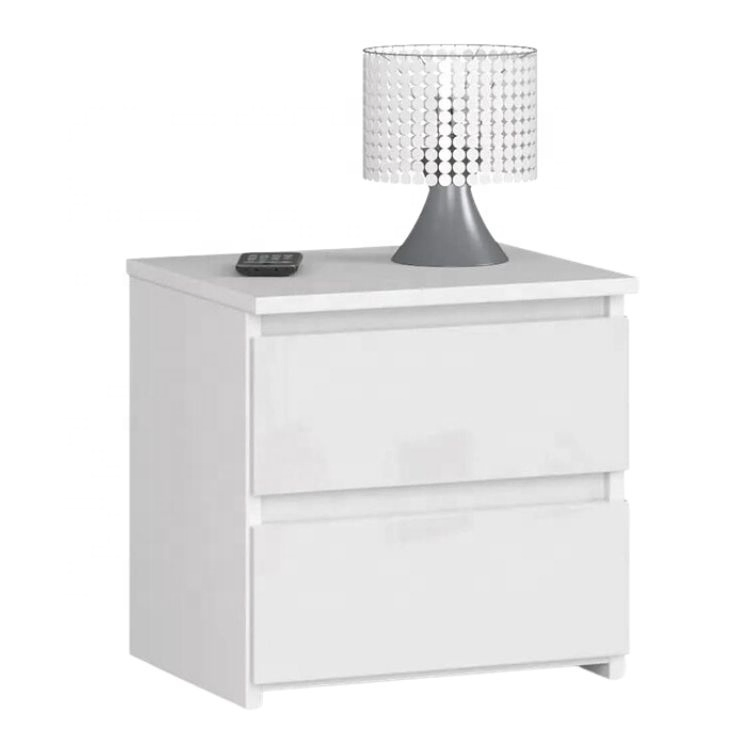 White Bedroom Living Room Storage Dresser Furniture Wood 4 Drawer Cabinet, Chest of Drawer