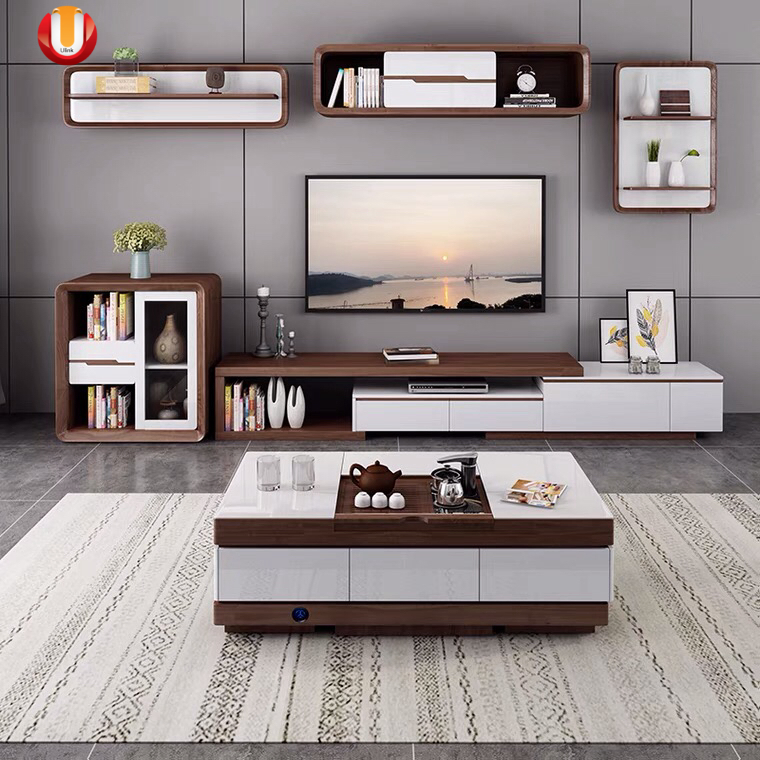 Modern Wooden Home Living Room Furniture Side Tea TV Stand Coffee Table
