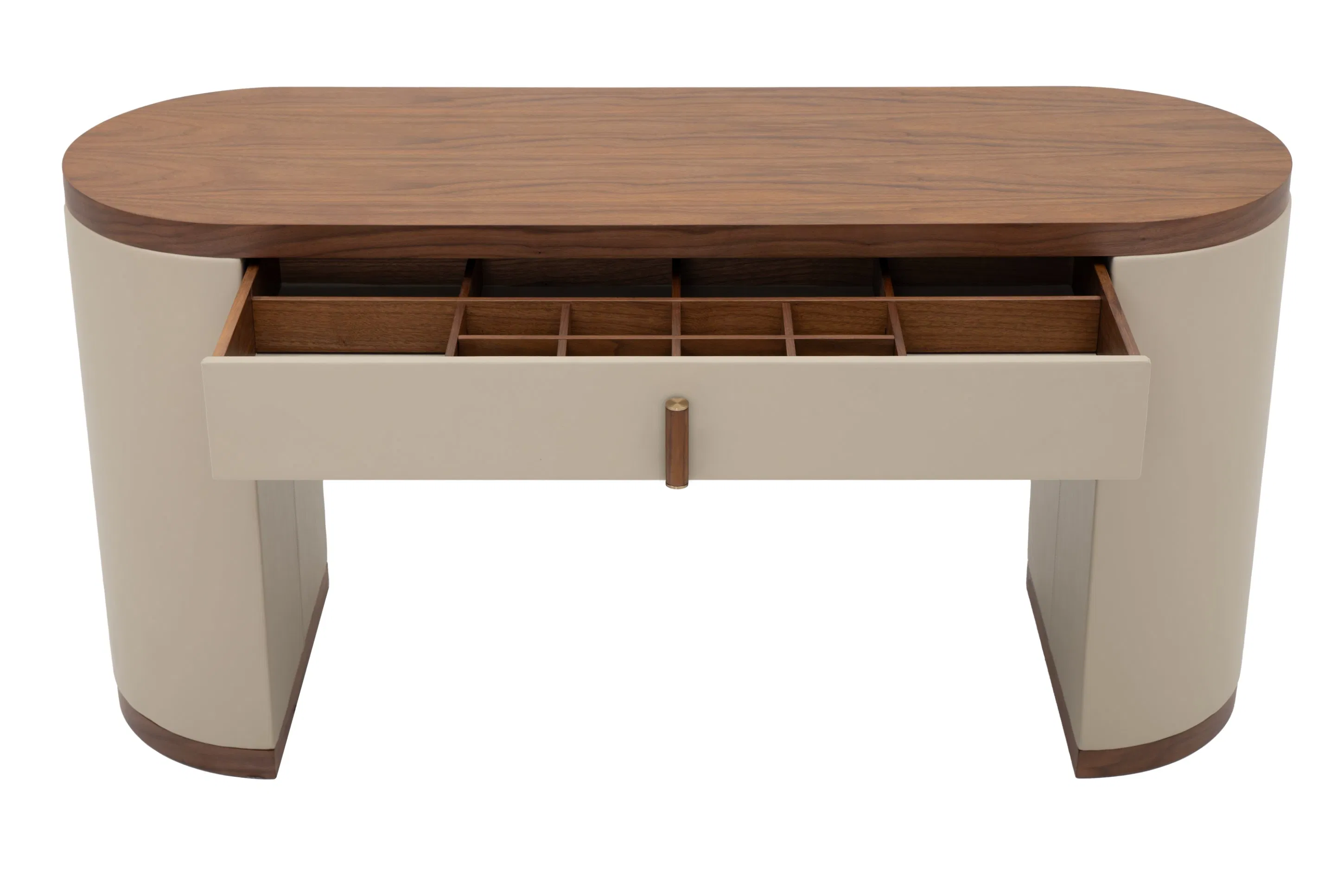 High Quality Hotel Modern Furniture Design Walnut Dressing Table Bedroom Makeup Wooden Dresser