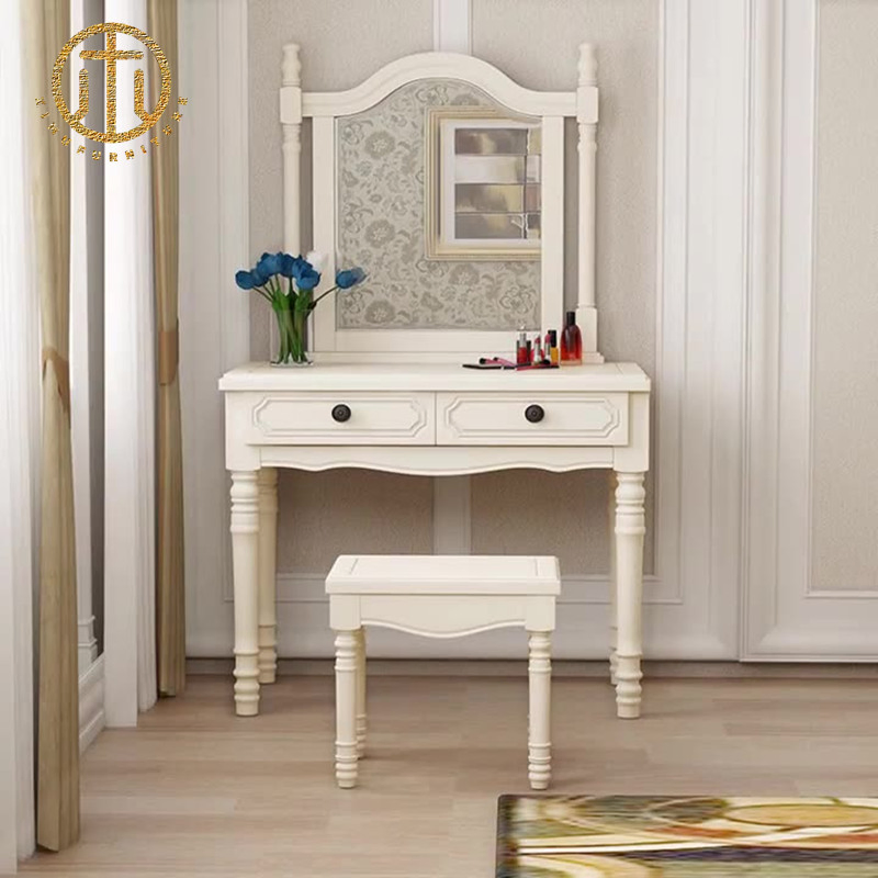 European-Style Pure Wood Moth-Proof Multi-Functional Bedroom Home Dresser