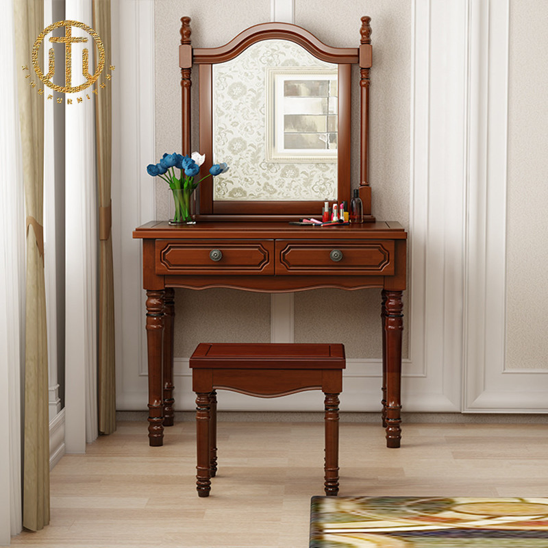 European-Style Pure Wood Moth-Proof Multi-Functional Bedroom Home Dresser