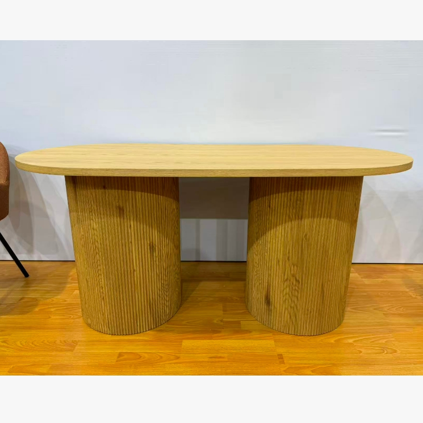 Set of 2 Coffee Table for Living Room Wooden Base Table Side Desk