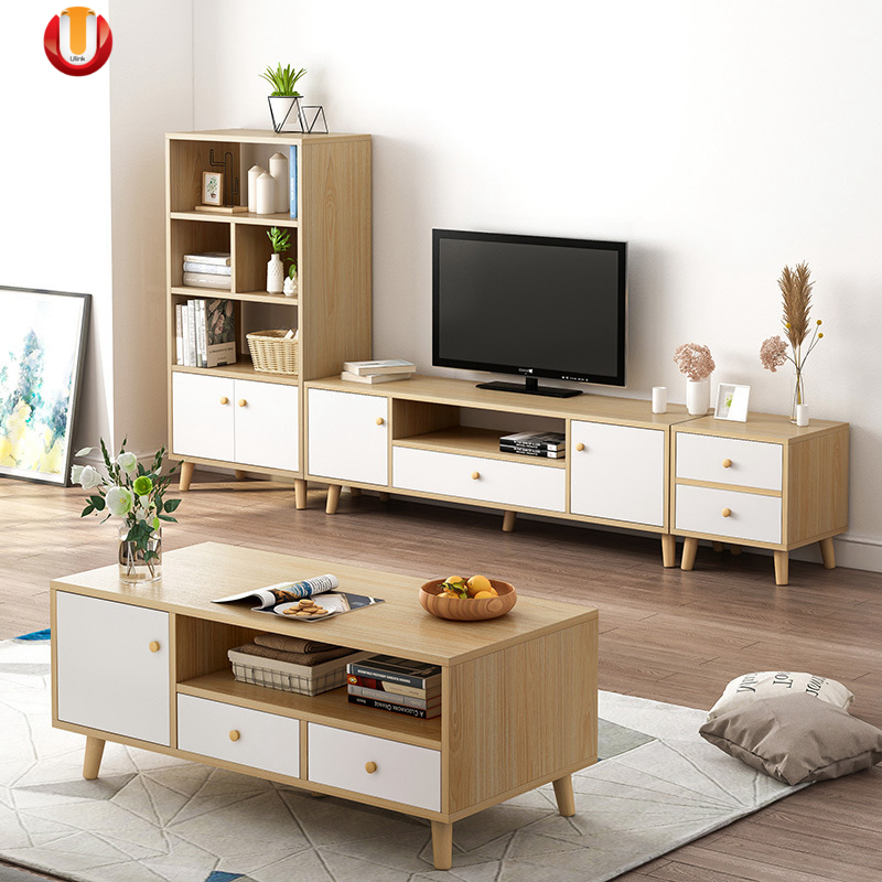 Modern Wooden Living Room Office Home Hotel Small Side Sets TV Stands Coffee Table