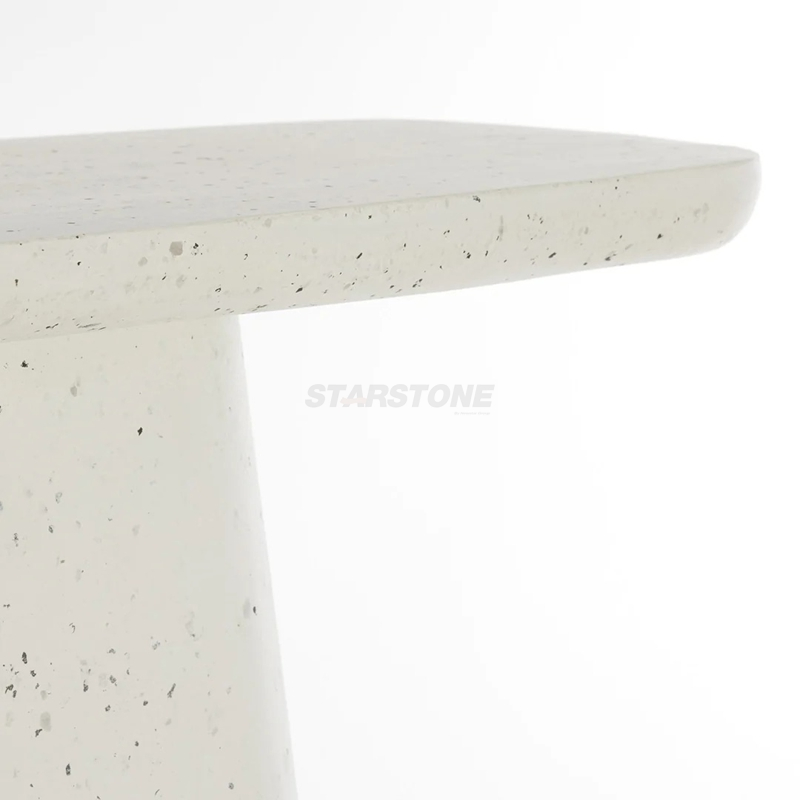 Modern Terrazzo Console Table with Slim Metal Frame for Narrow Hallway Entryway and Living Room Decor