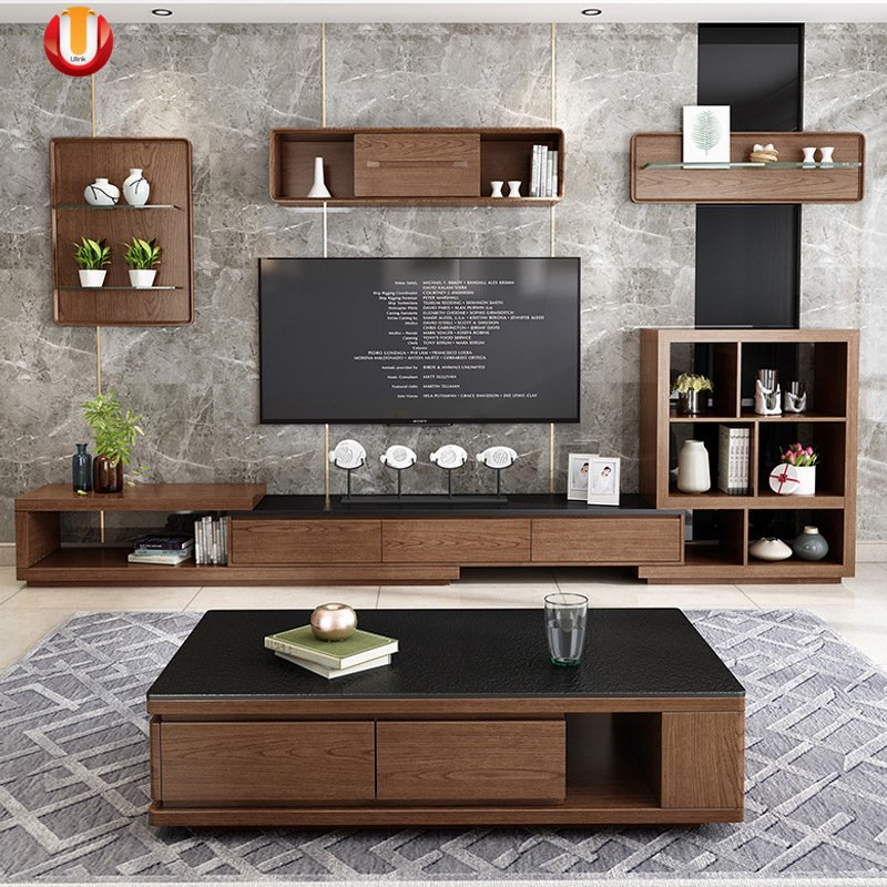 Modern Wooden Living Room Office Home Hotel Small Side Sets TV Stands Coffee Table