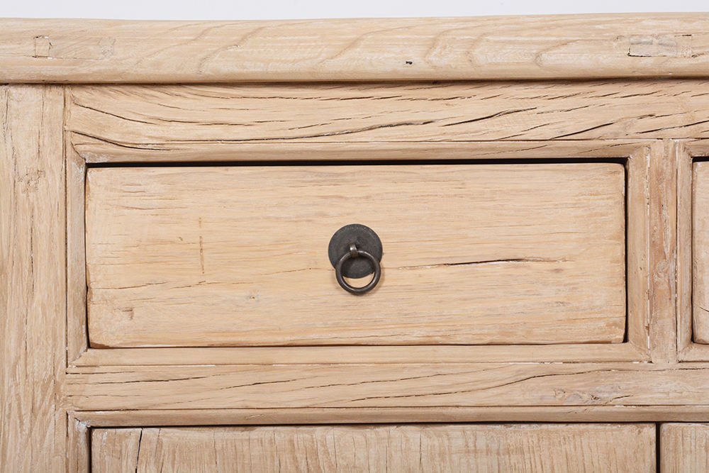 Solid Recycled Elm Two-Door Sideboard for Elegant Dining Rooms