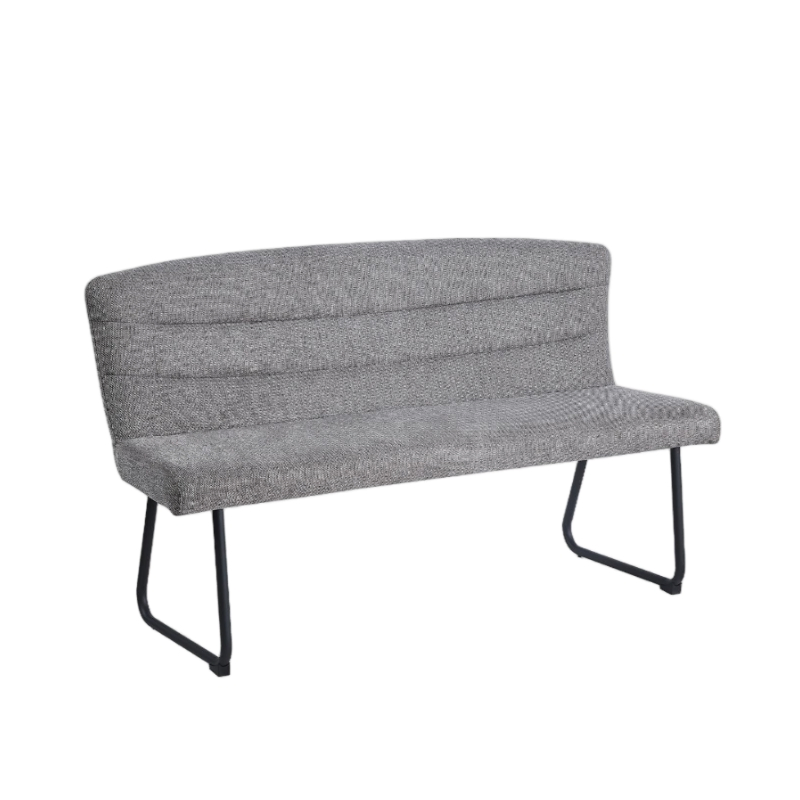 Modern Design 4-Seater Library Dining Living Room Bench with Backrest for Home Hotel Hall Waiting Room