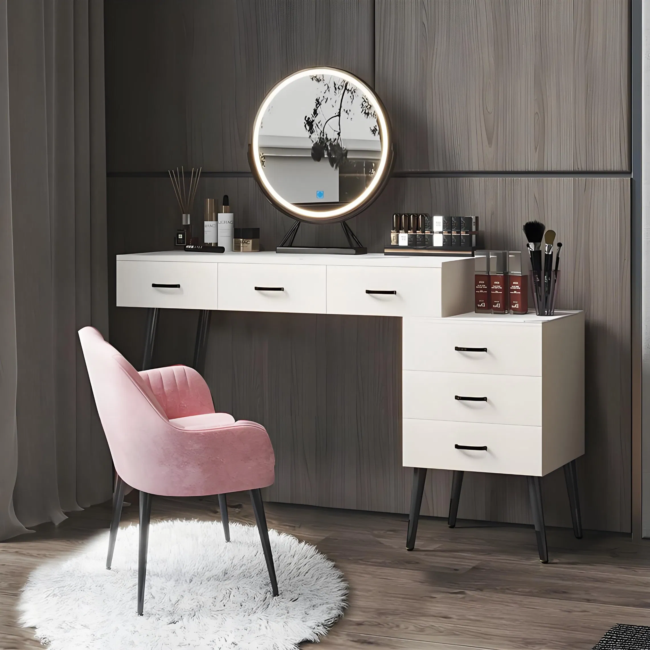 Modern New Solid Wood Drawer Dresser - Sturdy Storage Chest of Drawers for Bedroom Living Room