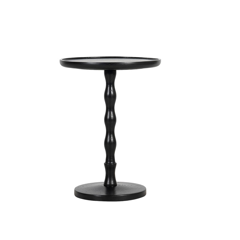 Home Living Room Furniture Wholesale Oak Wood Table Round Solid Wood Side Table