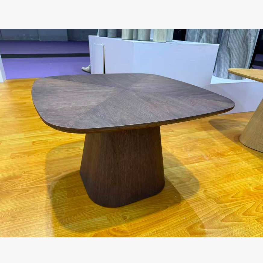 Set of 2 Coffee Table for Living Room Wooden Base Table Side Desk