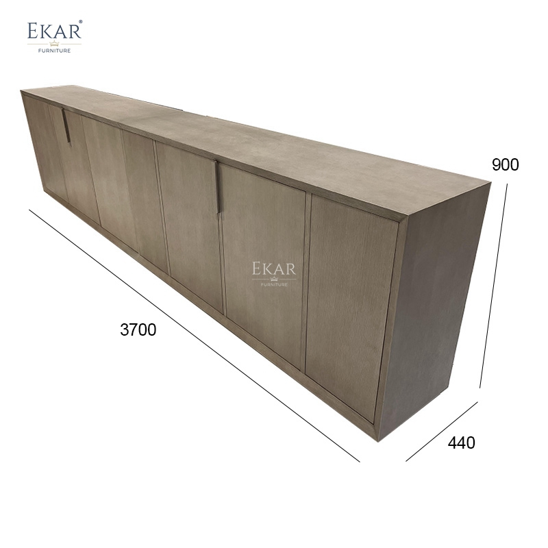 Ekar Vera Luxury Minimalist Solid Wood Sideboard for Living Room Dining Room Kitchen &amp; Hotel Storage Furniture