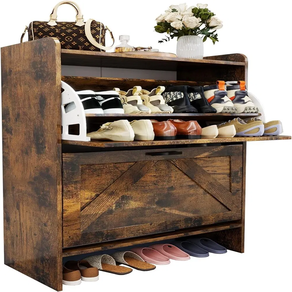 Wholesale in Stock Shoe Cabinet Storage for Entryway with Wider Adjustable Shelf
