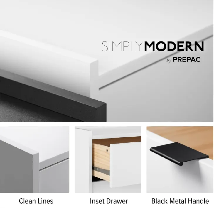 Sleek White Storage Chest