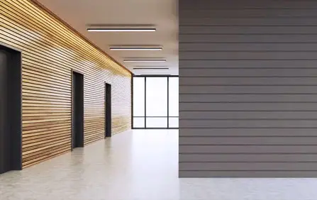 WPC panel used for hall wall decoration