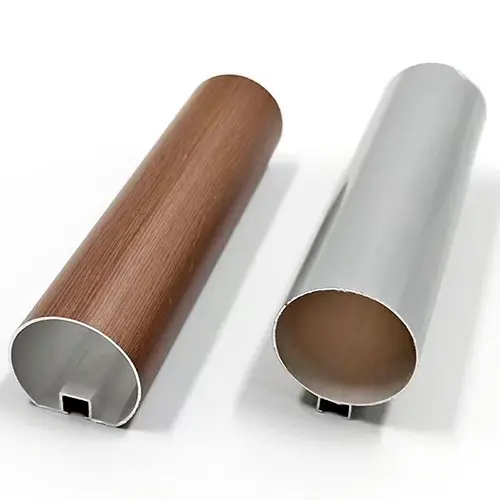 High-Quality Wood grain aluminum round tube: the perfect fusion of natural texture and metal performance Suppliers, Factories