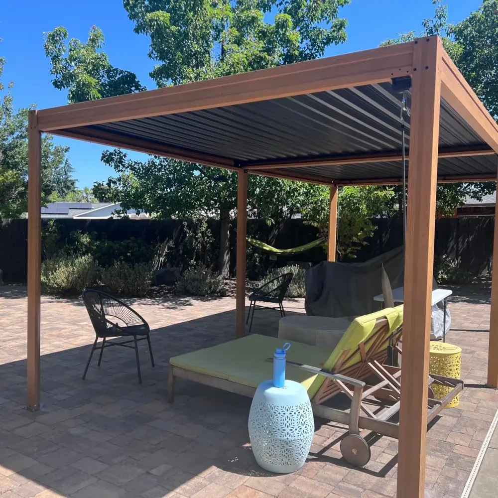 Wholesale High-End Aluminum Louvered Pergola System – Customizable Outdoor Gazebo Solution Manufacturer, Factories