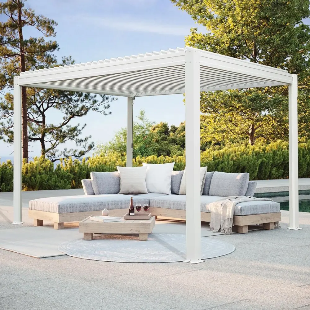 Wholesale High-End Aluminum Louvered Pergola System – Customizable Outdoor Gazebo Solution Manufacturer, Factories