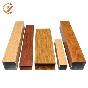 Wood grain aluminum ceiling