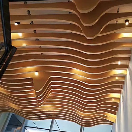 High-Quality Curved aluminum square tube: using curves to inject flowing art into the space Factory, Exporter