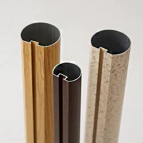 High-Quality Wood grain aluminum round tube: the perfect fusion of natural texture and metal performance Suppliers, Factories