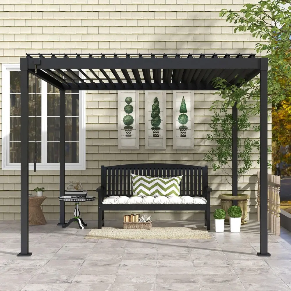 Wholesale High-End Aluminum Louvered Pergola System – Customizable Outdoor Gazebo Solution Manufacturer, Factories
