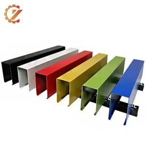 Custom Wood Grain U-Shaped Aluminum Square Tube
