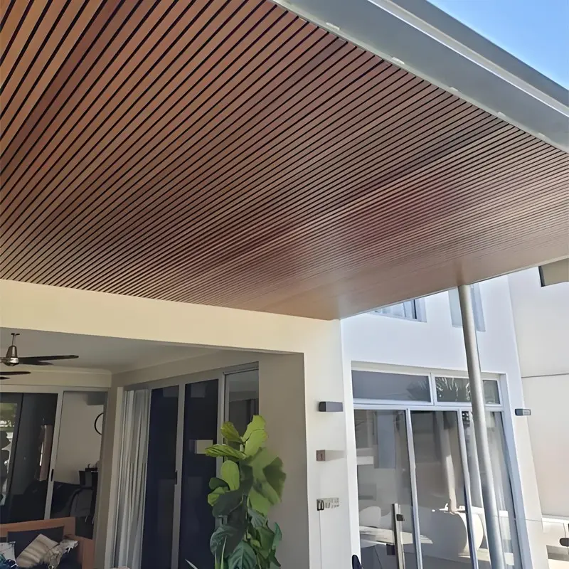 Wholesale Wood grain aluminum square tube-Creating a natural texture aluminum ceiling Manufacturers, Exporters