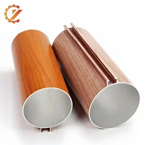 Wood Grain Aluminum Round Tube